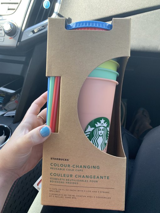 แก้วเปลี่ยนสี จาก Starbucks 