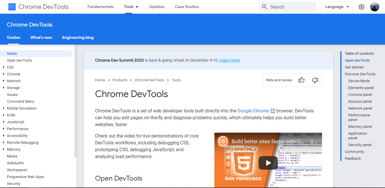 Chrome DevTools