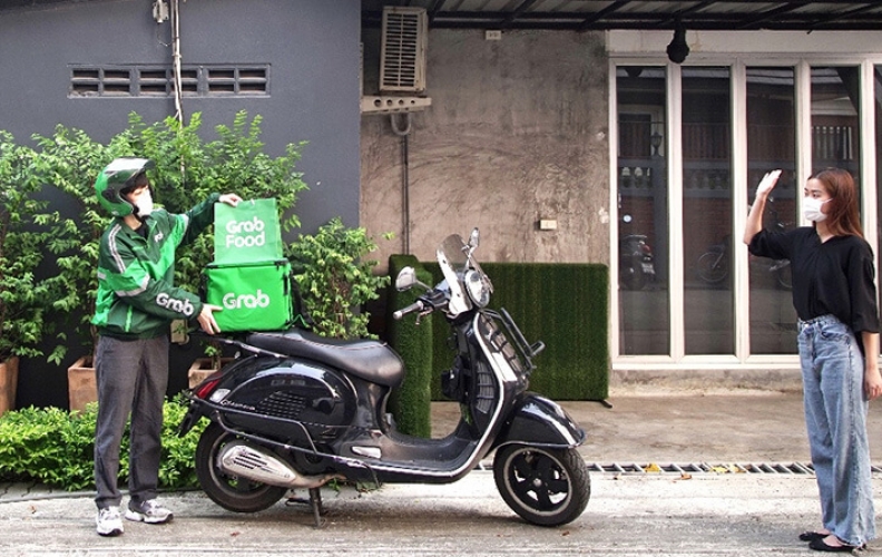 Grabfood เปิดรูปแบบบริการ Contactless Delivery ลดความเสี่ยงโควิด-19