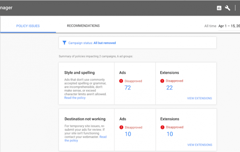 Policy Manager คืออะไร ฟีเจอร์ใหม่ถอดด้ามจาก Google Ads