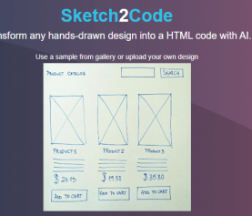 Sketch2Code เปลี่ยนภาพ Wireframe ธรรมดา ให้เป็น HTML